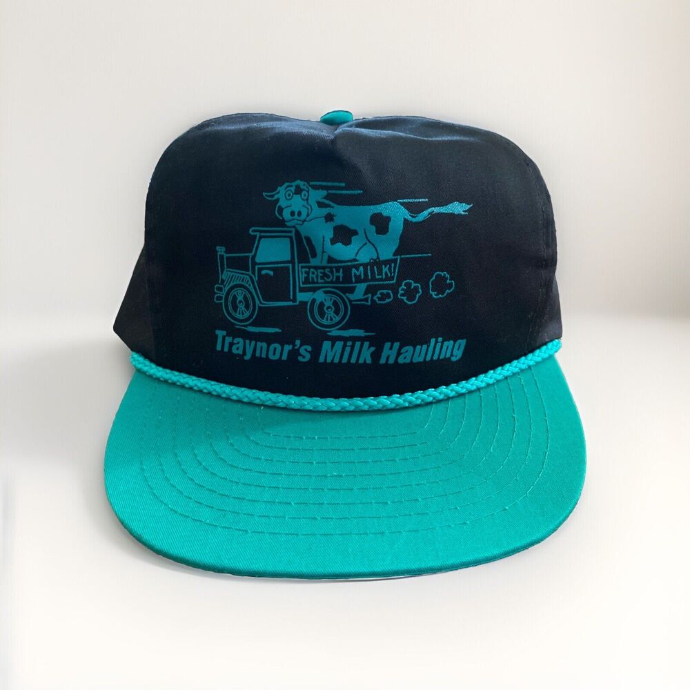 Nissan Hipster Trucker Hat Traynors Milk Hauling Advertising Adjustable Cap